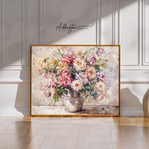 Flowers Painting | Still Life | Botanical Art Print | Wall Art | Oil Painting Print | Floral Wall Art | Spring Decor | Digital | PRINTABLE