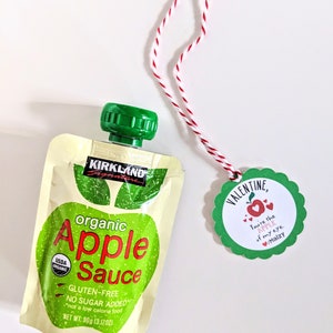 GEDRUKT You're the Apple of My Eye Valentijn-tag