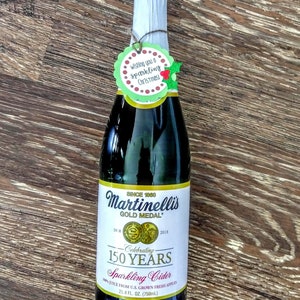 Sparkling Cider Christmas Gift Tag