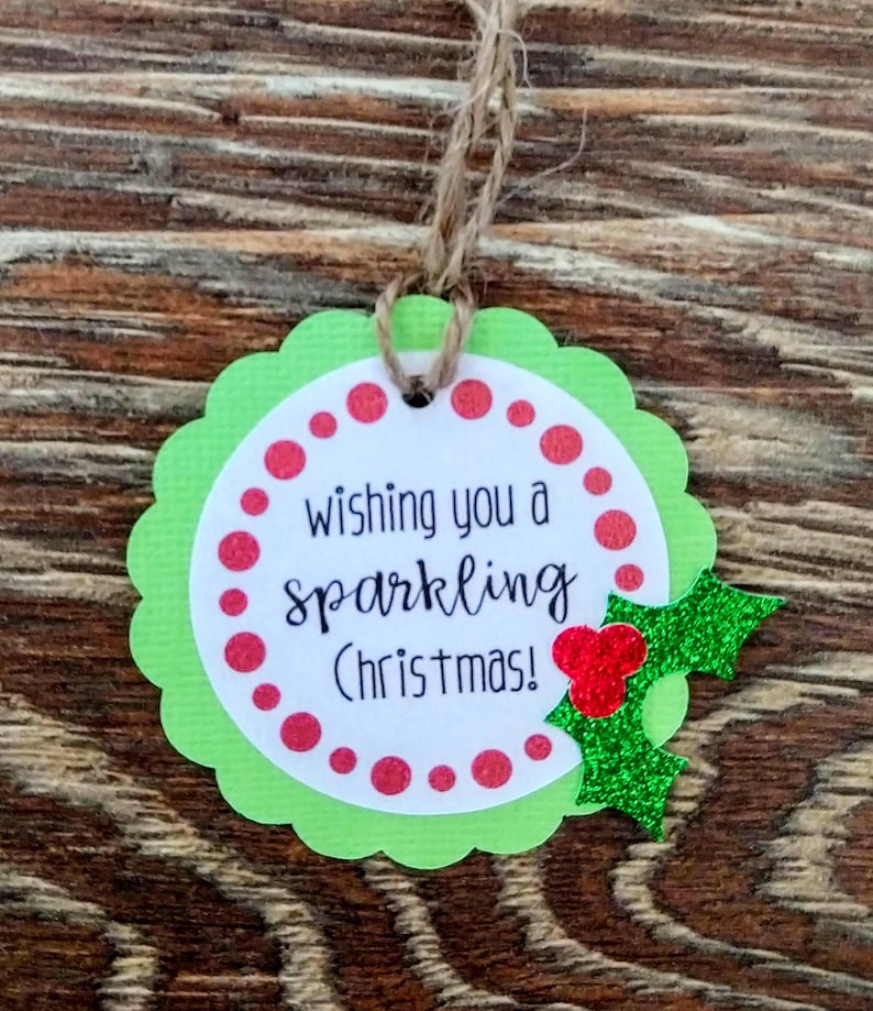 Sparkling Cider Christmas Gift Tag image 2