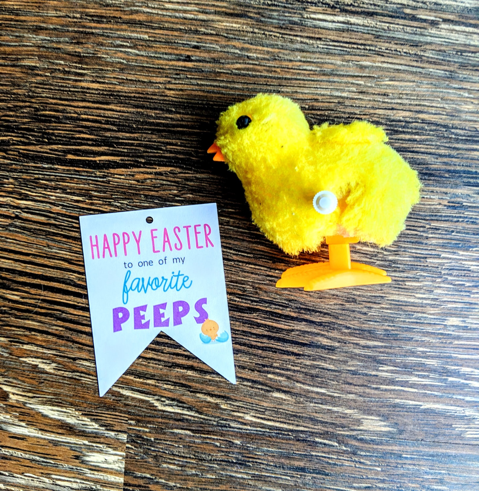 PRINTED Happy Easter to One of My Favorite Peeps Gift Tag Etsy