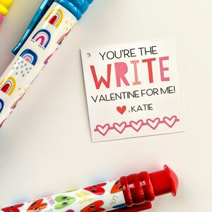 Gedruckt Sie sind die WRITE Valentine für mich Geschenkanhänger