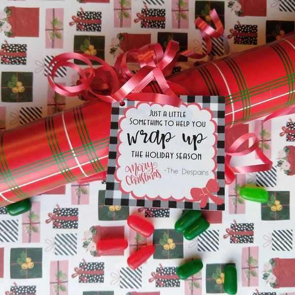 Wrapping Paper PRINTED Neighbor Gift Tag