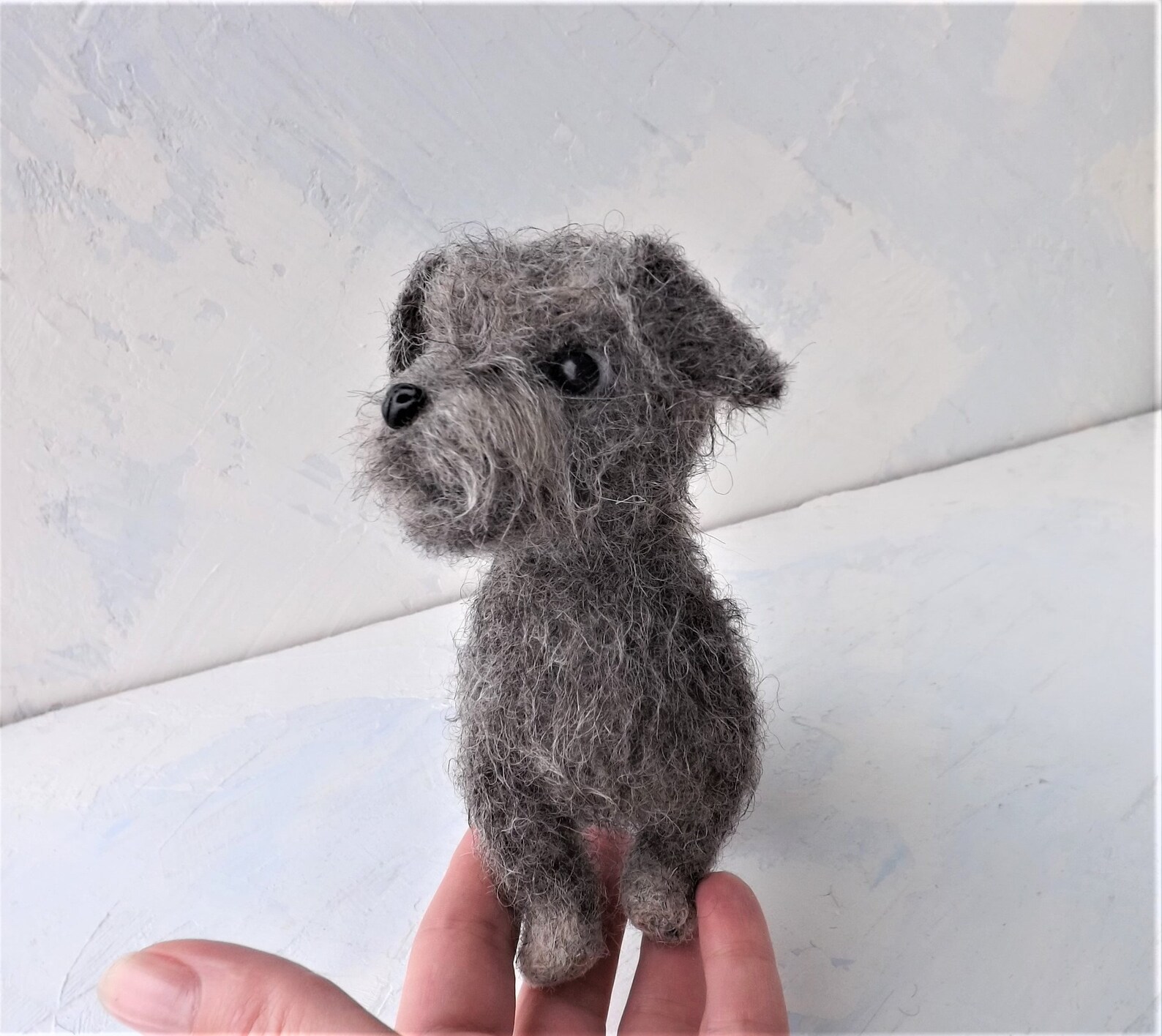 Felted dog wool dog wool toys realistic toy toy blythe Etsy