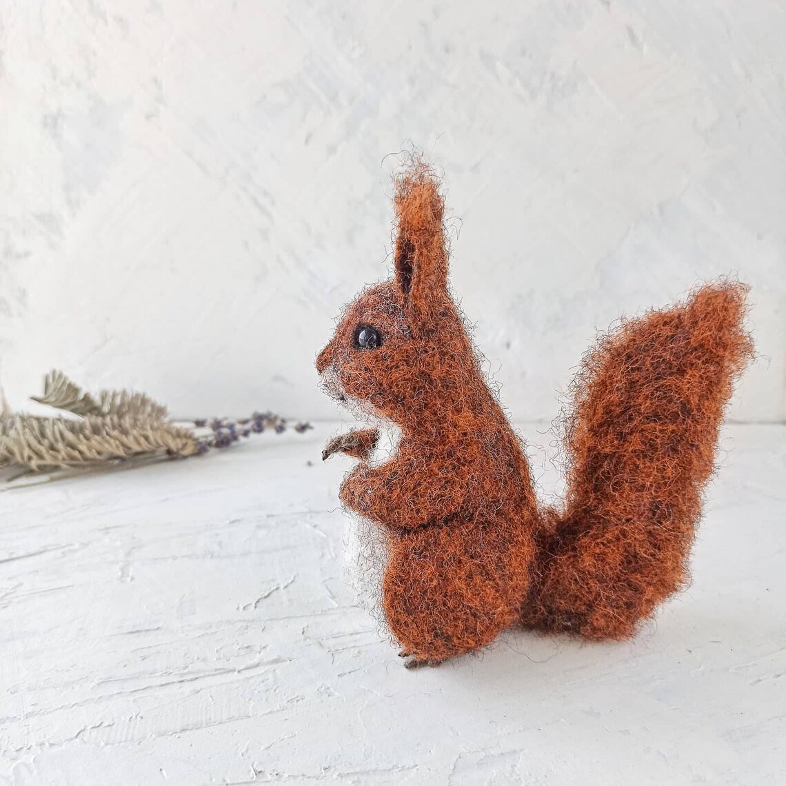 Needle Felted Squirrel felted squirrel realistic animals Etsy