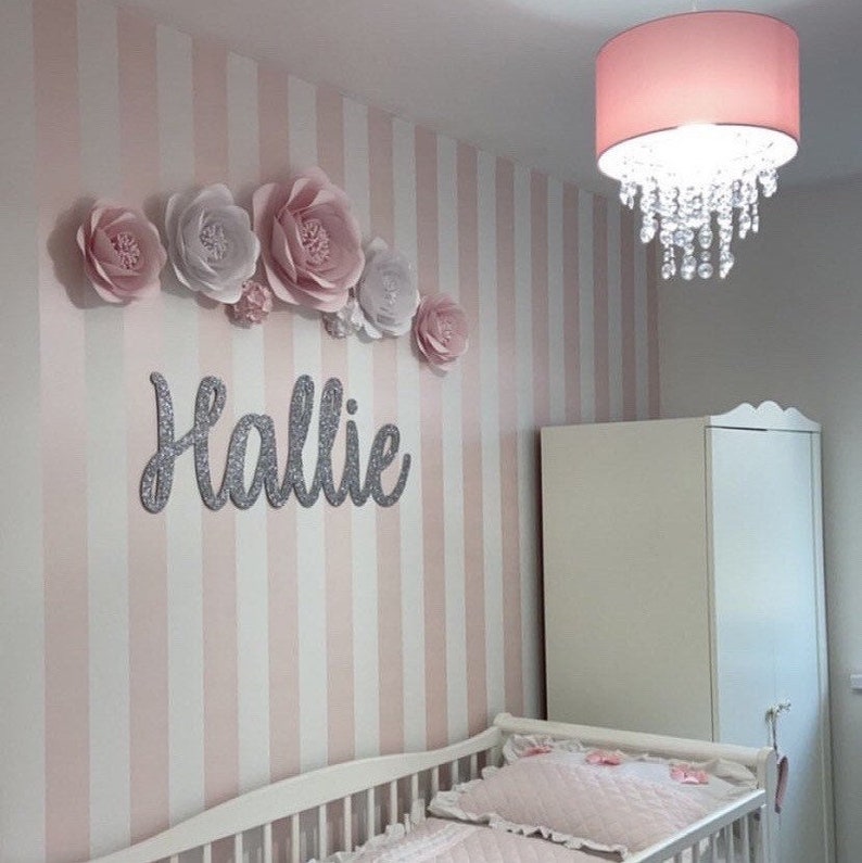 Paper Flowers Nursery Decor Girls Bedroom Wall Decor Etsy