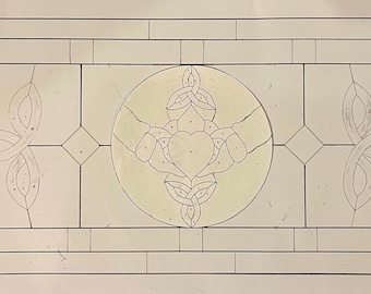 Celtic Knot Custom Stained Glass Panel – Handcrafted Home Decor