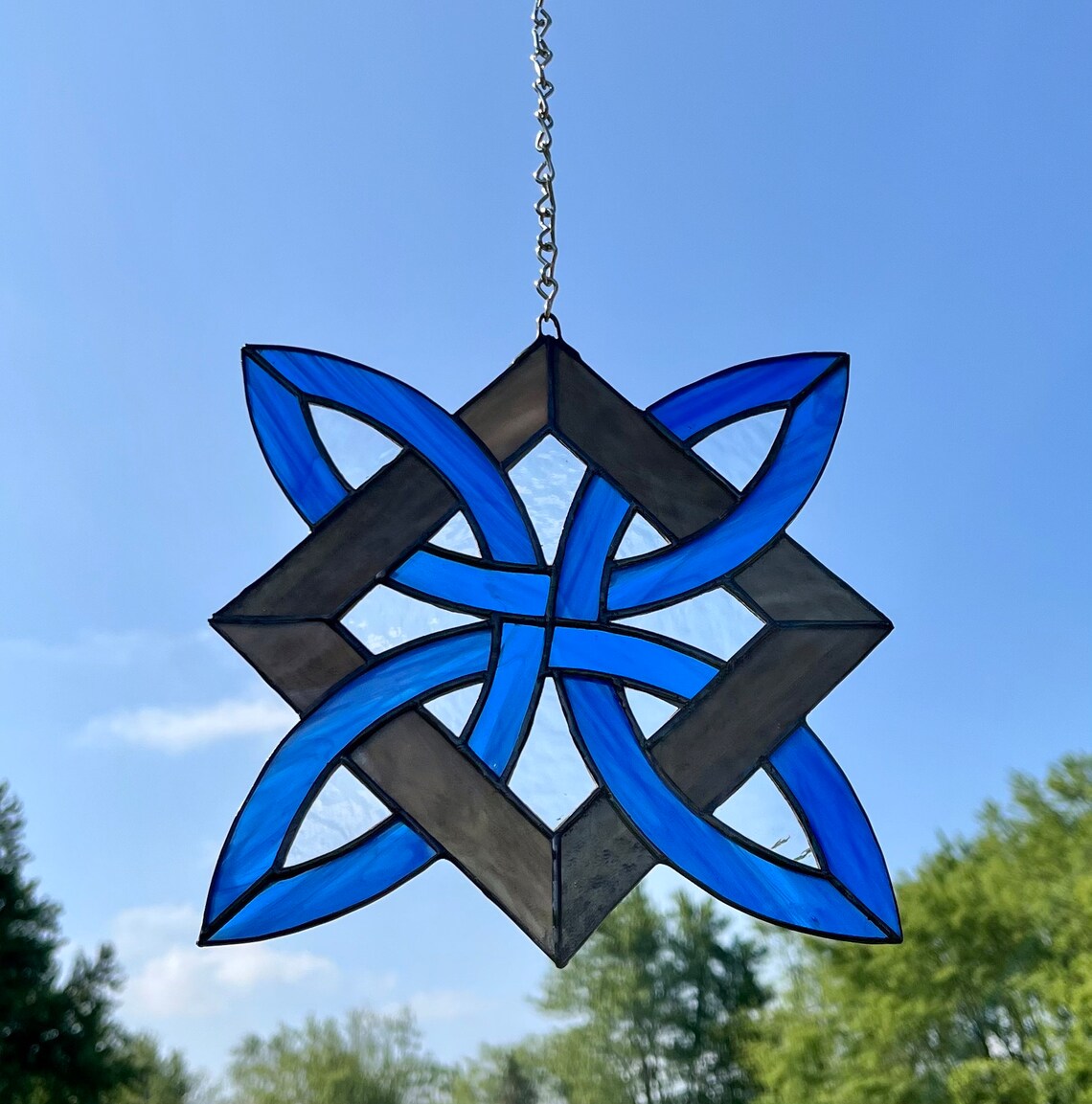 Celtic Knot 6 Stained Glass Suncatcher Etsy
