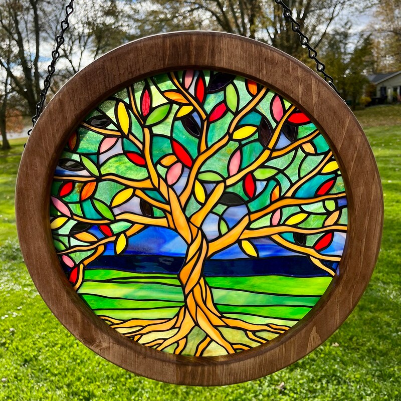 Stained Glass Tree of Life - Etsy