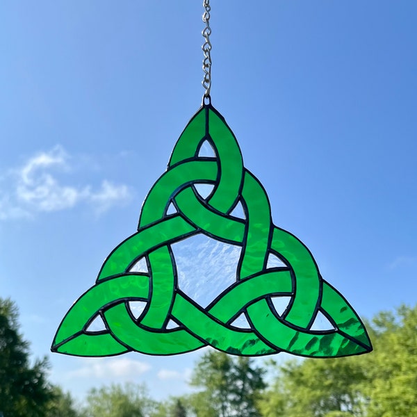 Celtic Knot Stained Glass Etsy