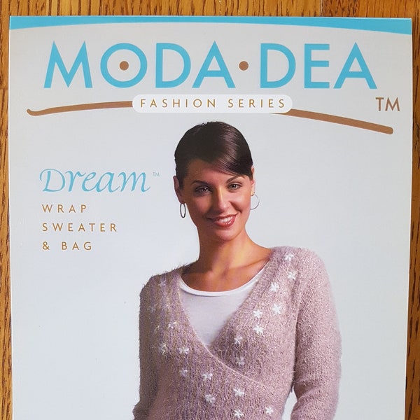 Moda-Dea Fashion Series Dream Wrap Sweater and Bag Knitting Pattern