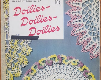 Star Doily Book No. 87 Doilies, Doilies, Doilies Vintage 1951