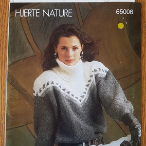 Hjerte Nature, Hjertegarn Danish Design Sweater Knitting Patterns No. 65006 -- English Instructions