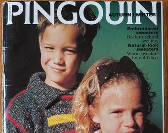 Pingouin For Children 2 to 14 Years Autumn/Winter Knitting Pattern Book No. 136   -  29  Designs