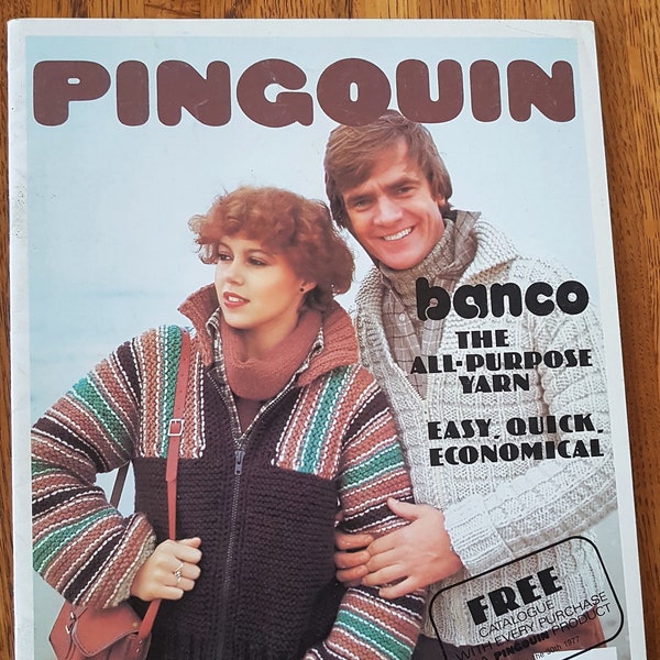 Pingouin Banco Knit Crochet Pattern Book