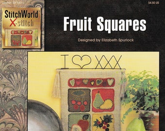 Fruit Squares Cross Stitch Pattern Leaflet