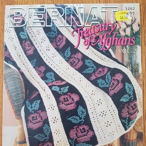Treasury of Afghans Vol.2 Bernat Pattern Book Knit and Crochet