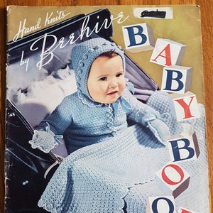 Baby Book Hand Knits by Beehive No. 143 Vintage 1950