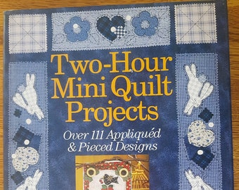 Two-Hour Mini Quilt Projects - Over 111 Appliqued & Pieced Designs by McKenzie Kate Hard Cover 1997