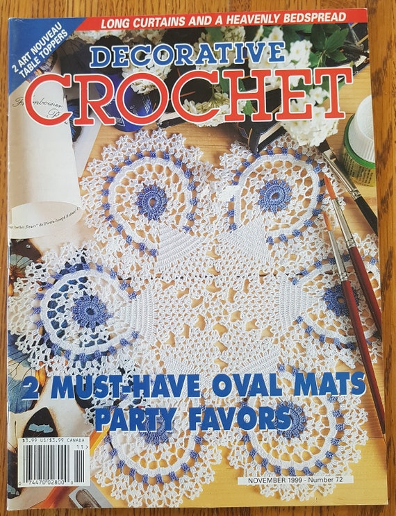 Decorative Crochet Magazine Number 72 November 1999 Etsy