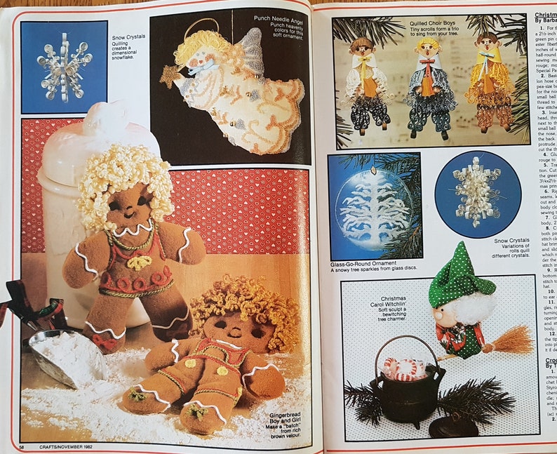 Stockings Ornaments Crafts Magazine Vol 5 No 11 November 1982 Christmas Wreaths