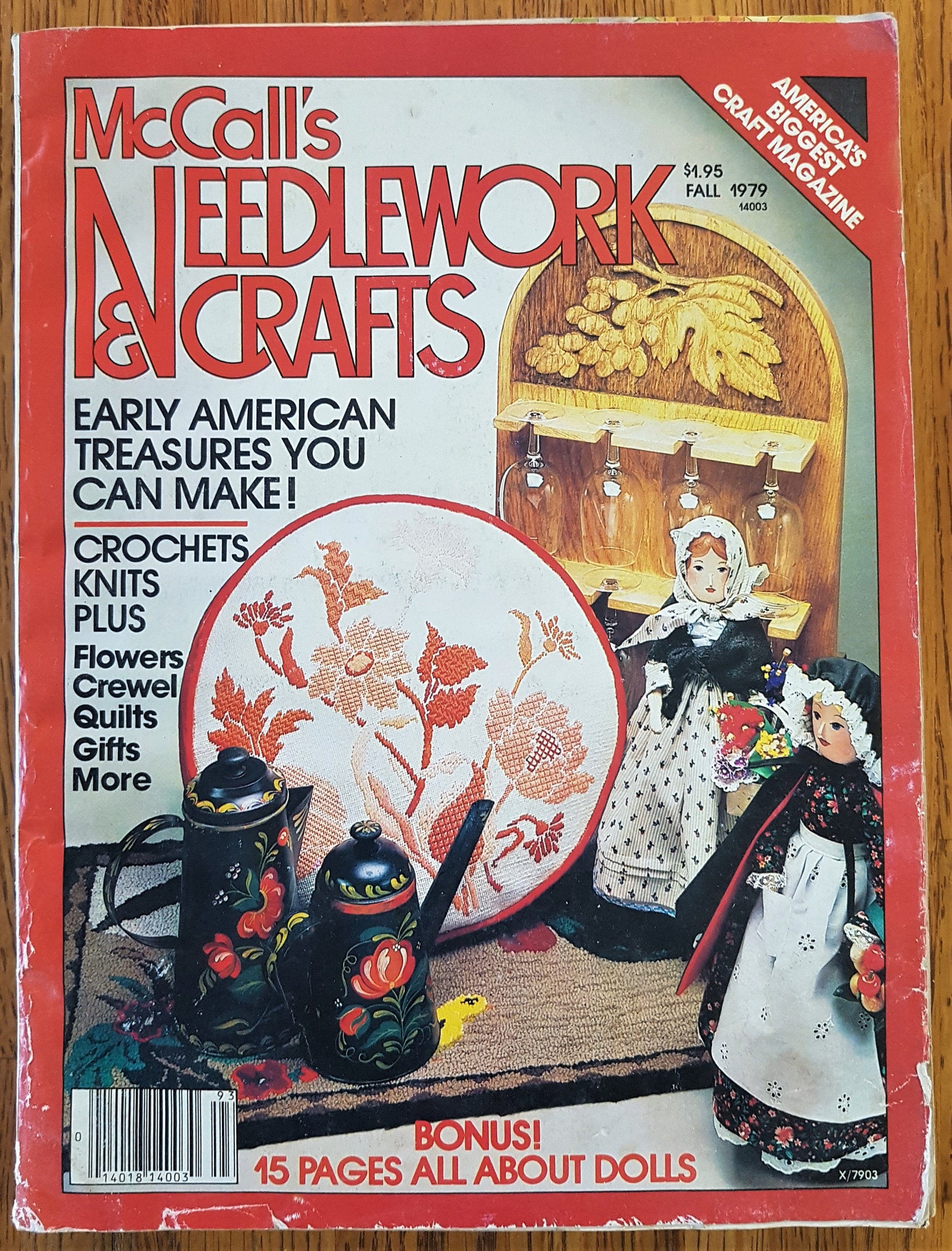 Mccall's Needlework and Crafts Magazine Fall 1979 Knit, Crochet, Crewel, Stencil, Dolls Etsy