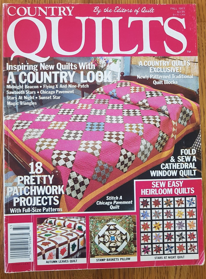 Country Quilts Vol 11 No. 2 Fall 1993 Quilt Magazine 18 Etsy