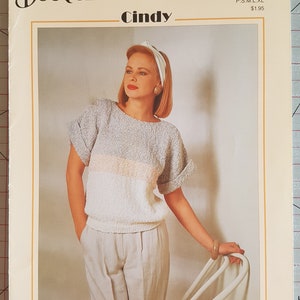 Bouquet #790a Cindy Tops Knitting  Pattern Leaflet