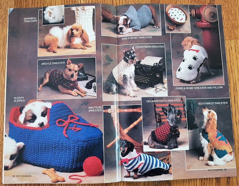 Pet Pleasers n 87P86 Annies Attic Crochet Pattern Leaflet 1990 image 2