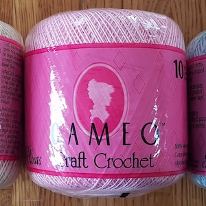 Cameo Craft Crochet Cotton Size 10 by J & P Coats- Made in Hungary
