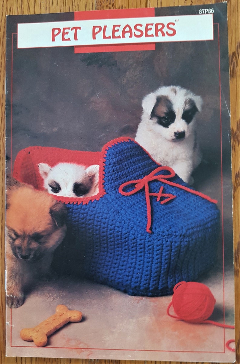 Pet Pleasers n 87P86 Annies Attic Crochet Pattern Leaflet 1990 image 1