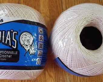 Hilo de algodón de ganchillo de tía Lydia, valor especial, tamaño 10, natural, 1000 yardas