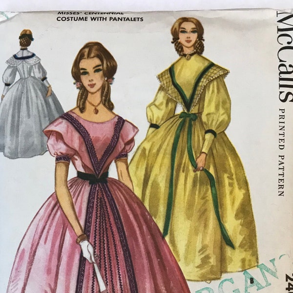Vintage Costume Sewing Pattern McCall's 2403 / Size Large 38" - 40" Bust / Centennial Gown Costume