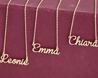 Name Necklace - Gold Name Necklace - Tiny Name Necklace - Name Necklace Gold - Necklace - Tiny Gold Necklace - Mother Gift - Jewelry