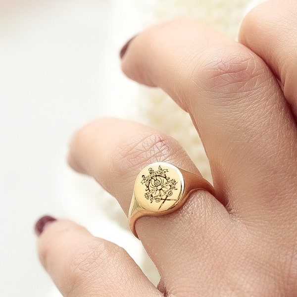 Family Crest Rings, Coat of Arm-signet Ring,,Heraldic jewelry-Gibson Family Crest Ring,Family Crest Jewellery Coat of Arms-Christmas Gift