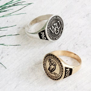Aangepaste College ringen-ronde afstuderen ring-klasse ringen-school ringen-senior klasse ring-middelbare school klasse ring-afstuderen geschenken-Udk2