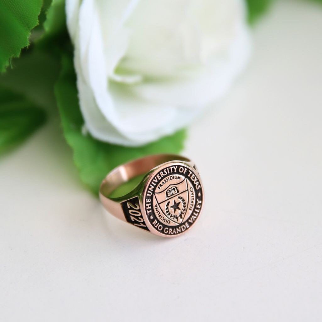 arakata sacai College Ring-BLACK College Rings-oval Graduation Ring-class Rings-school Rings