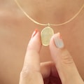 14k Solid Gold Fingerprint Necklace-Personalized Memorial Gift-Memorial  Jewelry-Personalized Fingerprint Pendant- Memorial Gifts for family
