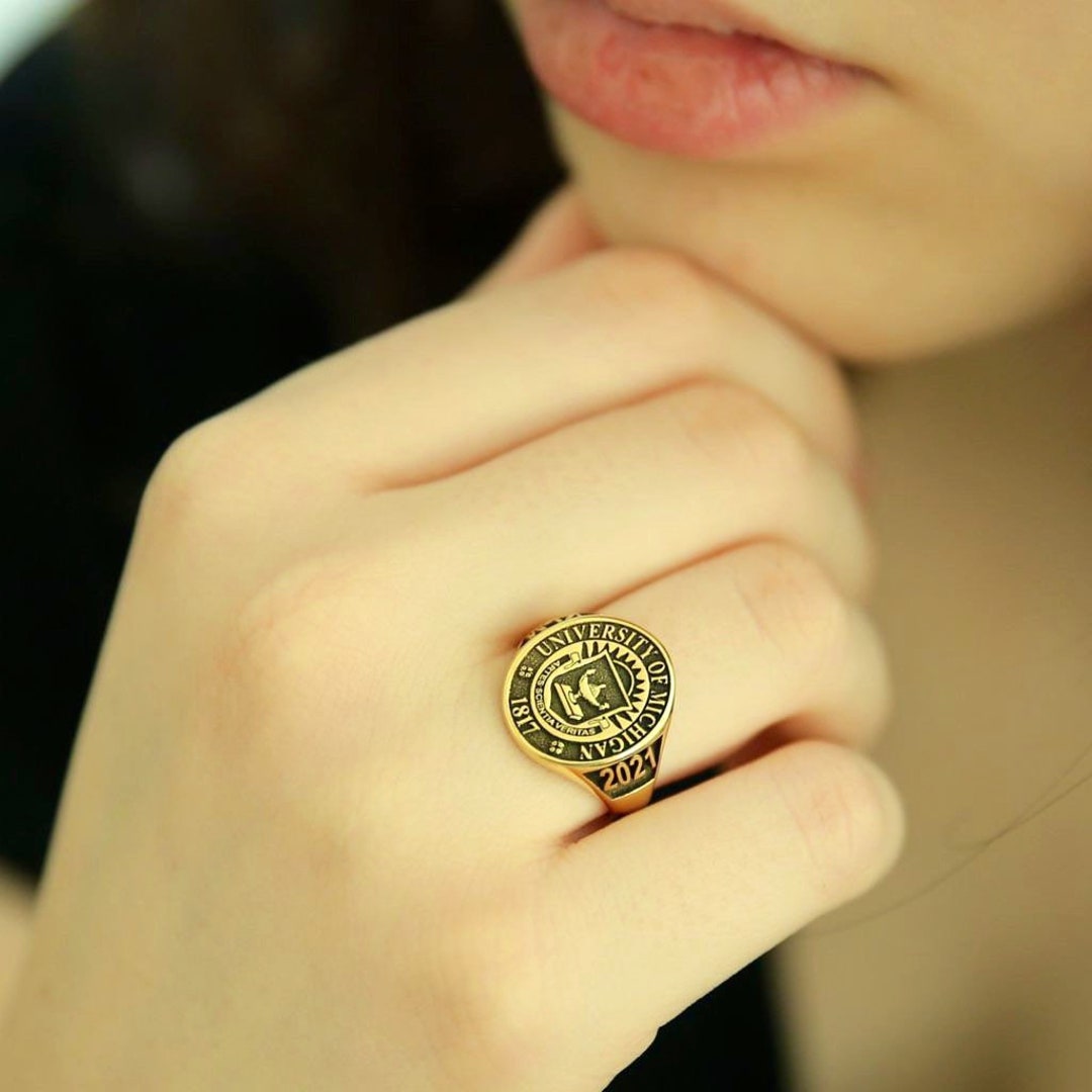 College Rings oval Graduation Ring class Rings school Rings senior