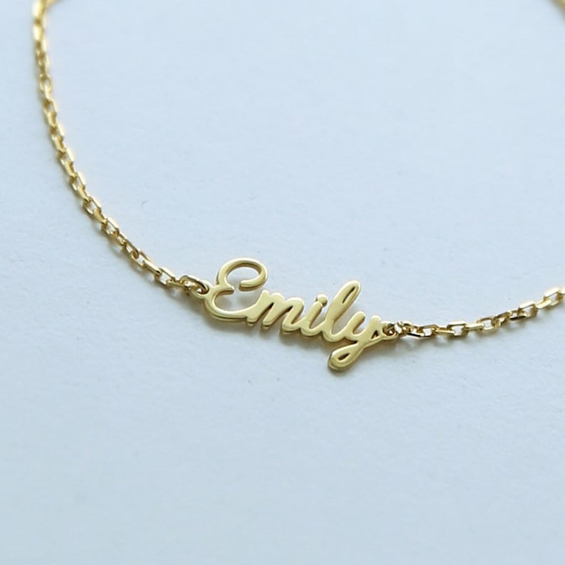 Custom Name Braceletname Bracelet gold Name Etsy