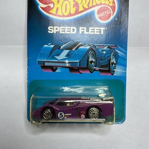 Hot Wheels 1989 Speed Fleet &quot;GT Racer&quot; Purple #1789