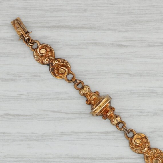 Ornate Antique 1800s Necklace Earrings Set 14k Go… - image 6