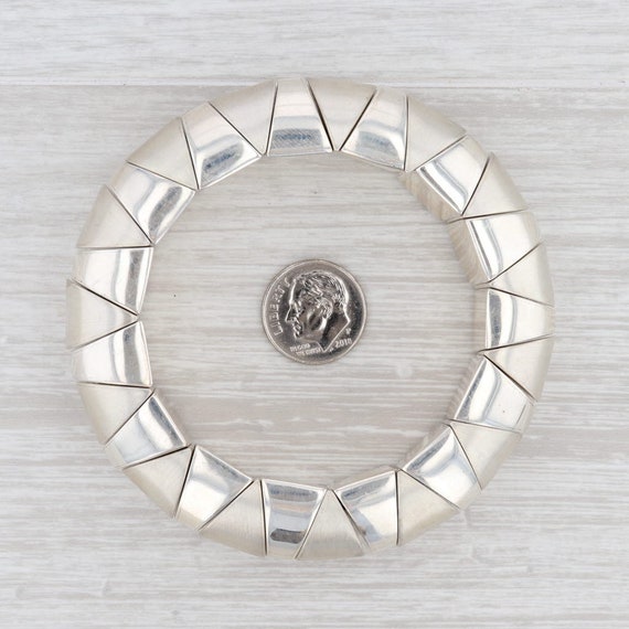 New Statement Bracelet Sterling Silver Mexico Str… - image 5