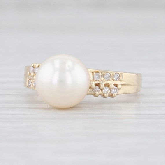 Saltwater Pearl Ring, Cultured Pearl Ring, Pearl &