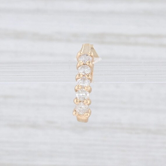 SINGLE Earring, Diamond Earring, J-Hook Earring, G