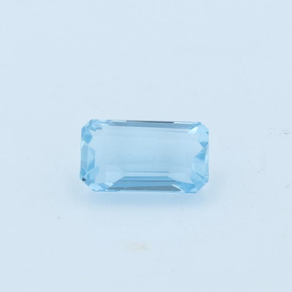 New 1.37ct 8.5 x 4.8mm Natural Aquamarine Solitai… - image 1