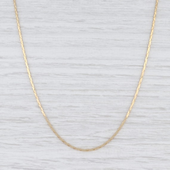 Boston Link Chain Necklace, Yellow Gold Chain, 20"