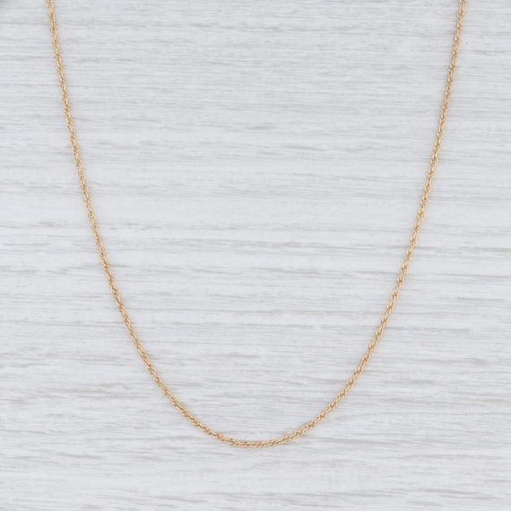 Rope Chain Necklace, Yellow Gold Chain, Gold Chain