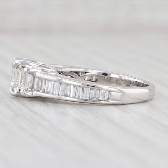 2.17ctw 3-Stone Diamond Ring 14k White Gold Size … - image 3