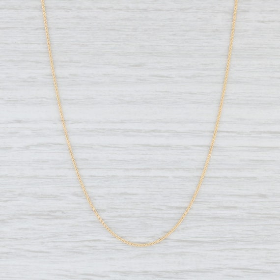 Spiga Chain Necklace, Wheat Chain Necklace, Yellow